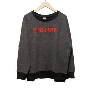 Victorias Secret‎ pink USC Trojans sweatshirt Medium collab gray red fleece